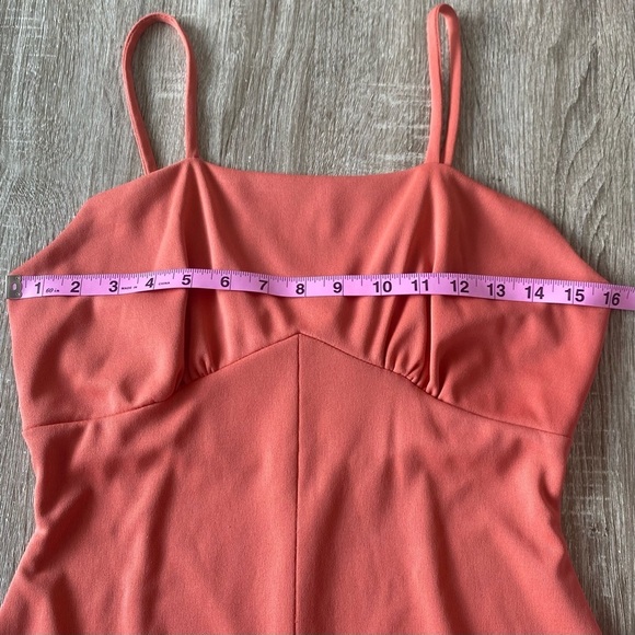 Vintage ILGWU Union Made Coral Formal Dress - Picture 8 of 13